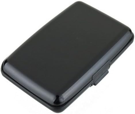 New Black Aluminum Aluma Wallet Credit Card Holder - FRID Blocking