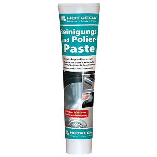 Hotrega 8000000140 Cera Soft Reinigungs- und Polierpaste, Ideal für Glaskeramik-Kochfelder, Chrom, Edelstahl, Marmor, Keramik, Kunststoff, Emaille, Metalle, 125 ml
