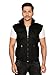 A.B.C. Garments Sleeveless Black Zipper Cotton Casual Jacket for Men