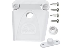 Igloo Cooler Latch with Winged and Single Screw Post, White, Contains UV Inhibitors