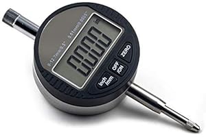 Oudtinz Indicateur numérique à cadran 0,01 mm/0,0005 pouce Indicateur de sonde numérique Cadran Jauge de test 0-12,7 mm Indicateur de test