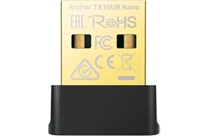 ‎TP-LINK TP-Link Archer TX10UB Nano WLAN Buletooth Adapter Für PC, Wi-Fi 6 AX900 Dual Band WLAN Stick, Bluetooth 5.3, Nano Größe, WPA3, MU-MIMO, nur Kompatibel mit Windows 11/10