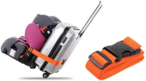 Alodor Toddler Baby Car Seat Traveling Strap Luggage Suitcase Belt Travel Bag Accessories (Orange)