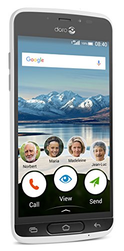 Doro 8040 Smartphone da 16 GB, Bianco [Italia]