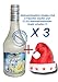 Produktbild 3 x Vodka Melon 0,7Liter 16% vol. mit 3 Weihnachtsmützen