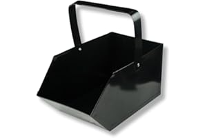 ABAZO Kohlewanne Kohlenschütte Abtransport Abkühlen Lagern Aschekasten Kohlenkasten Briketts Holz Koks Aschebehälter Kamingrill Zubehör Ascheschale (20cm x 41cm x 23cm)