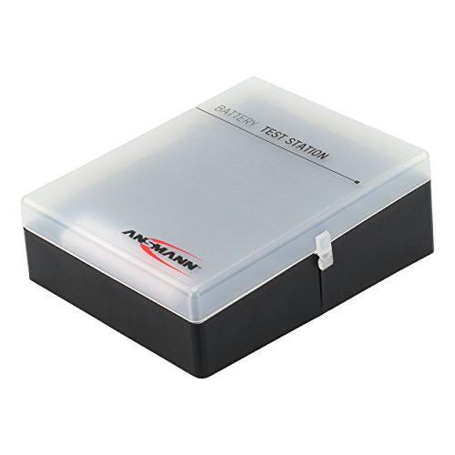 ANSMANN Premium Batteriebox für 48 AA, AAA und 9V Block Akkus und Batterien – Aufbewahrungsbox zum Schutz und Transport + Akkutester - 2