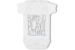 BWW PRINT LTD Born to Play for The Alliance Funny Wow - Baby Vest, 0-3 Months, BSUBBS00424_00