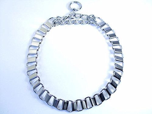 Strong-Chrome-Semi-Check-Half-Choke-Chain-Dog-Choke-Collar-Metal-Choker