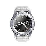 OASICS Smartwatch für Damen Herren, Fitness Armband, Smartwatch für Damen Herren,Smartwatch Wasserdicht IP68,Bluetooth Smart Watch SIM-Telefon GPS-Herzfrequenzmonitor für Android für iOS (Weiß)