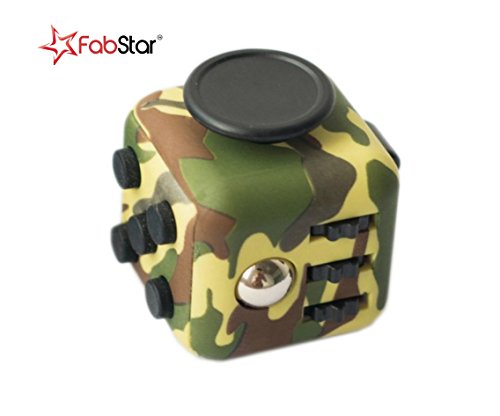 The Fidget Cube - Relieves Stress and Increases Focus for Adults and Children with ADHD ADD OCD Autism - Camo Edition The Fidget Cube - Relieves Stress and Increases Focus for Adults and Children with ADHD ADD OCD Autism - Camo Edition