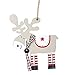 Produktbild Fuxitoggo Weihnachtsschmuck, bemalte Holzschmuck Elch Anhänger Weihnachtsbaum Dekoration Xmas Dekor Hirsch Weihnachtsbaum