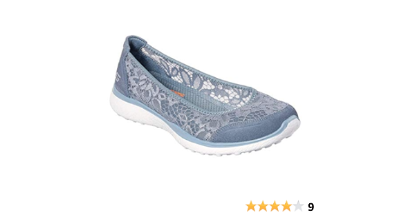 skechers microburst sweet bloom women's skimmer flats