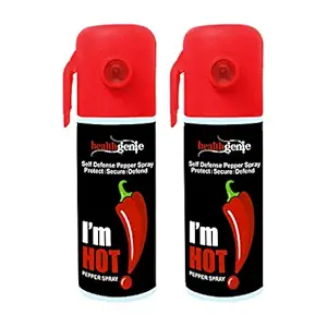 Healthgenie Self Defense, Protection & Safety Pepper Spray(Pack of 2) For Men & Women | 100 Shots | 110 ml / 70 gms |