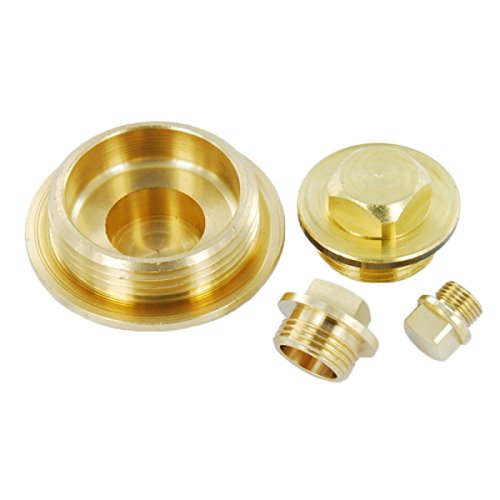 Messing Stopfen Gewindestopfen Gewindefitting – 1/2″ - 2