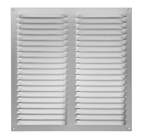 Upmann Wetterschutzgitter Alu eloxiert mit Fliegenschutz, 400 x 400 mm, 1 Stück, 54606