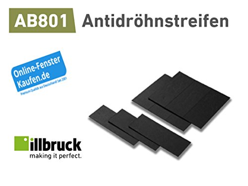 Preisvergleich Produktbild illbruck AB801 Antidröhnstreifen 100mm x 1000mm für Alufensterbank, Fensterbank