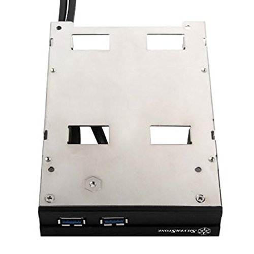 SilverStone SST-FP36B-E – Front Panel 3.5″ 2x USB 3.0 mit Halterung für 2x 2.5″ HDD/SSD, schwarz - 10