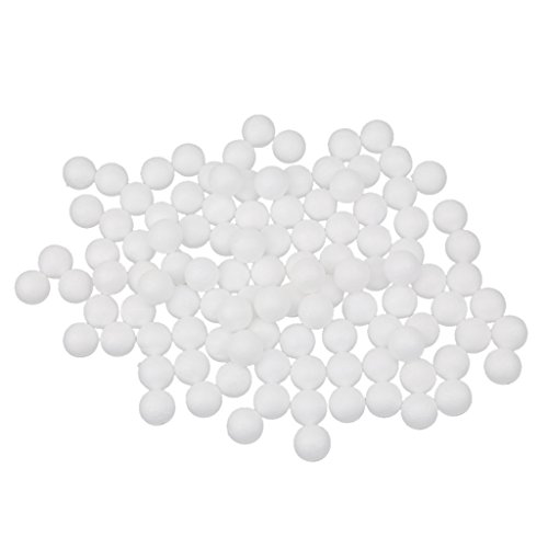 Preisvergleich Produktbild 100pcs 20mm Weiß Modellierung Handwerk Polystyrolschaum Kugeln