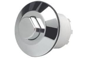 GROHE Air Button WC Flush Manual Actuator Flushing System with 750 mm Air Hose for Panel Thickness Up to 30 mm (Use with Adagio Cistern), Chrome, 38488000