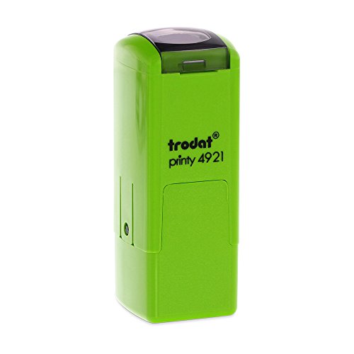 Trodat Printy 4921 - Sello autoentintable para profesor  dise  o de caritas sonrientes   verde