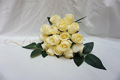 THWS Emulation plants wedding rose bouquet unchanging.... ,champagne no vase