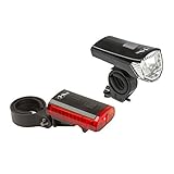 Frontlicht: 1 weiße Osram LED, 2 Funktionen, Helligkeit 28/15 Lux, bis zu 70 Lumen, Halter für Ø 22,2 - 31,8 mm, nur ca. 55 g