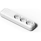 FAMATEL &ndash; 3 socket power strip | without cable | Up to 3680W | Child protection | Orientation sockets to 45o | Prevents ghost