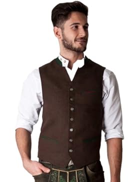 Ludwig und Therese Herren Trachtenweste Jan braun H06A0014