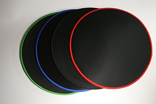 Woodland Kleine runde geformte Gaming Mouse Pad gen?hte Kanten Geschwindigkeit Seidig glatte Oberfl?che rutschfeste Gummiunterseite Mats 310x310x3mm / 12.2×12.2×0.12 Zoll schwarz R?ndern - 2