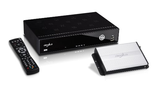 Preisvergleich Produktbild Devolo dLAN TV Sat 1300-HD Starter Kit silber / schwarz