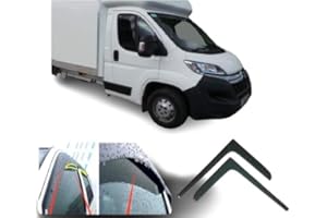 AC WOW 2 deflettori d'aria per Citroën Relay Jumper per Fiat Ducato, per Peugeot BOXER 2006, 2007, 2008, 2009, 2010, 2011, 2012, 2013, 2014, 2015, 2016, 2017, 2018, 2019, 2019 020 20 021 2022 2023
