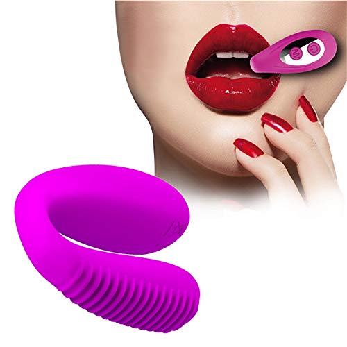 Couple Vibrator for G-Point and Clitoris Stimulation 7 Vibration Mode Waterproof USB Charging Clitoris Stimulator Vagina Massager Oral Sex Vibrator for Women