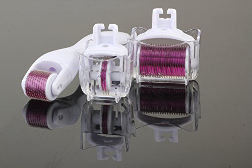 DERMAROLLER Set 3 in 1 für BODY GESICHT AUGEN – 1200/600/180 Mikronadel Roller 2,5 mm/1,5mm/0,50mm Nadellänge Anti Falten Aknenarben Cellulite stimuliert Collagen und Elastin - 5