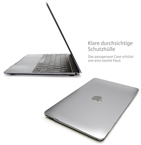 MyGadget MacBook 12 Zoll Retina *Crystal* Case Hülle – Apple Model ab 2015 (A1534) durchsichtige Plastik Tasche Mac Schutzhülle Hartschale Cover (Transparent) - 2