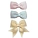 Baby Wispy Clippy - Butterfly hair bows - Best No Slip Barrette for Fine Hair (Pack3-Pink/White/Yellow)
