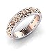 Produktbild WGY Sportwaren Hohl Blume Hochzeit Ringe Für Frauen Schmuck Rose Gold Farbe Femme Verlobungsring   Geschenk, A