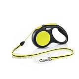 Componentes reflectantes Croci C5055675 Llevar Perro Flexi Nuevo Neon Cable S 5 M