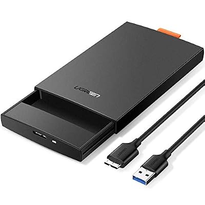 UGREEN Boîtier Externe pour Disque Dur USB 3.0 vers SATA avec Adaptateur USB 3.0 pour Disque Dur 2,5" 9,5 mm 7 mm WD, Seagate, Toshiba, Samsung, Hitachi SATA III, HDD, SSD, PS4, UASP