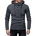 Produktbild Btruely Herren Hooded Sweatshirt, Herbst Patchwork Pullover Männer Kapuzenpullover Langarm T-Shirt Basic Hoodie Langarmshirt