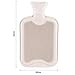 Hot Water Bottle With Removable Pink Faux Fur Cover