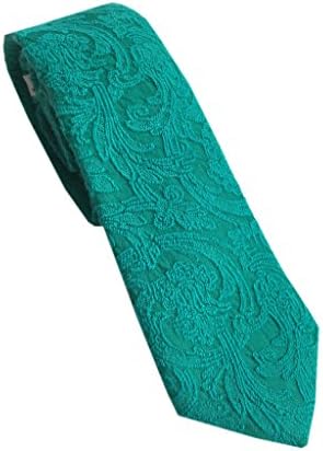 Mint Embossed Skinny Tie