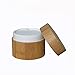 100ML Environmental Bamboo Body Empty Refillable Cosmetic Cream Jar Storage Bottle Container Bottle for Travel And Home