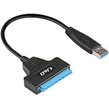 J&amp;D USB 3.0 to SATA III 2.5" Hard Drive Adapter, Supports UASP SATA I II III for 2.5 inch HDD and SSD