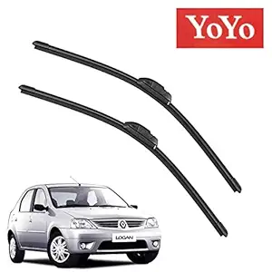 YoYo Car Wiper Blades for Mahindra Renault Logan Set of 2 Pcs R 21 L 19