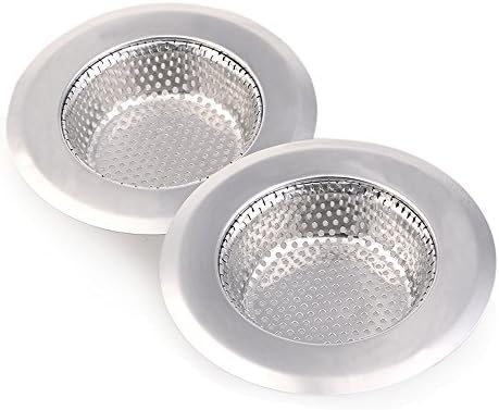 Stainless Steel Kitchen Sink Strainer 4.5-Inch Diameter Drain Filter, Drain Cleaning Tool