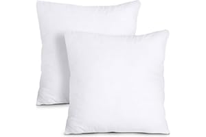 UK Care Direct Cushion Pad - Super Bounce; Decorative Square Pillow - Polycotton Casing; Hypoallergenic Insert - Made in Britain, Bed Pillow - 24" x 24" (60 x 60cm)
