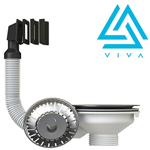 VIVA BASKET STRAINER WASTE WITH SQUARE OVERFLOW 40MM by Viva - 2