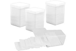 SCHYIDA 800 Stück Fusselfreie Pads Nagel Wattepads Fusselfrei Nagel Wattepads Pads Nail Pads Tücher Nail Art Cotton Removers Baumwolle Fusselfreie Pads for Eyelash Extension Glue Nail Abwischbar