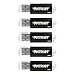 Produktbild Patriot Memory Pulse Serie USB 2.0 Flash Drive, 5 Stück schwarz schwarz 16GB Pulse 5-Pack